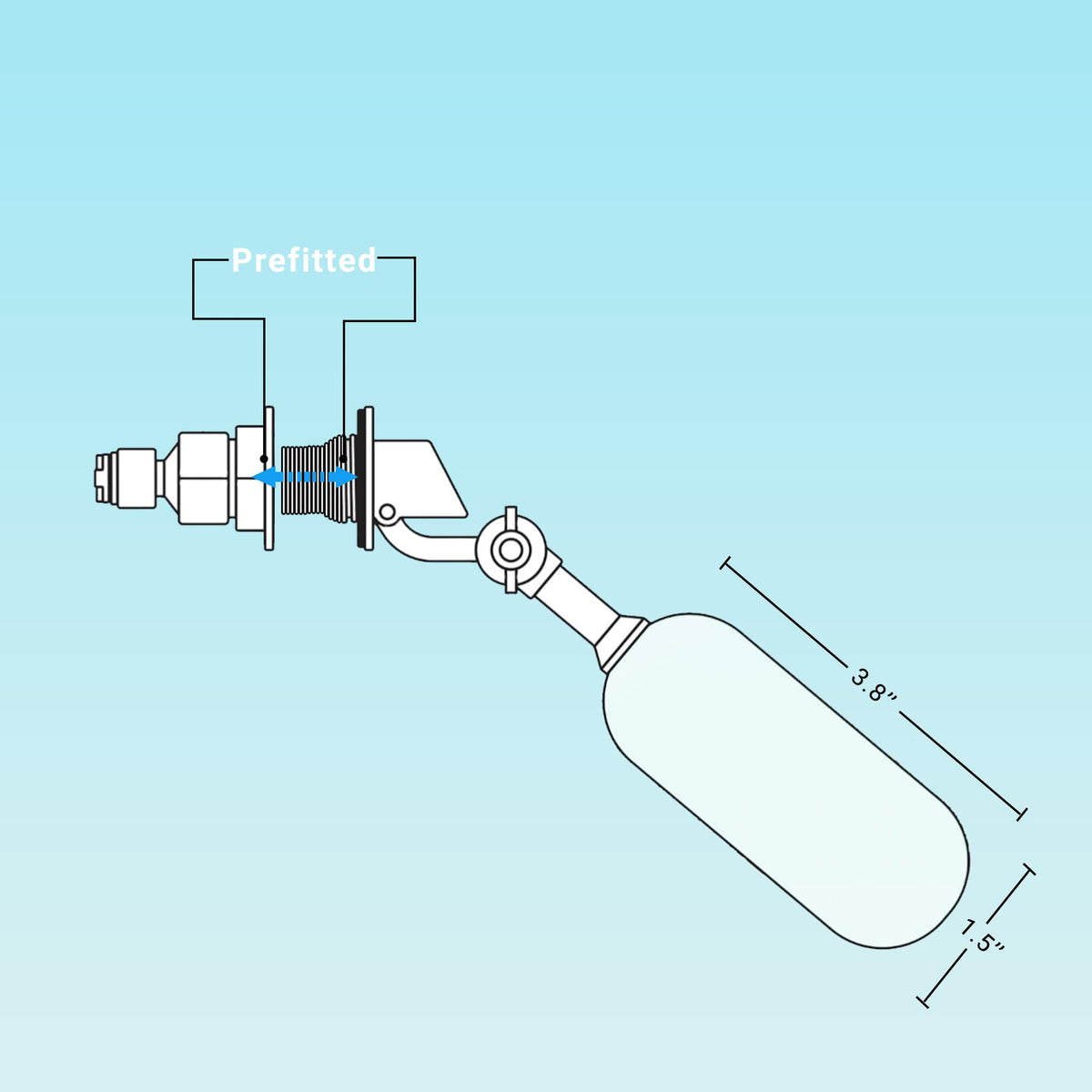 RO/DI Float Valve Kit V510186