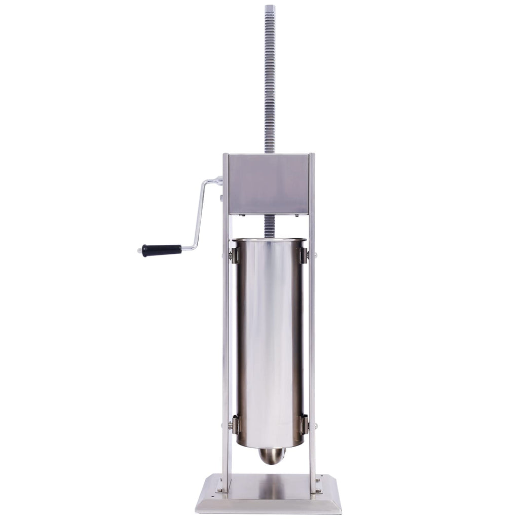 Stainless Steel 15 lb Dual-Speed Sausage Stuffer with 4 Nozzles H3542