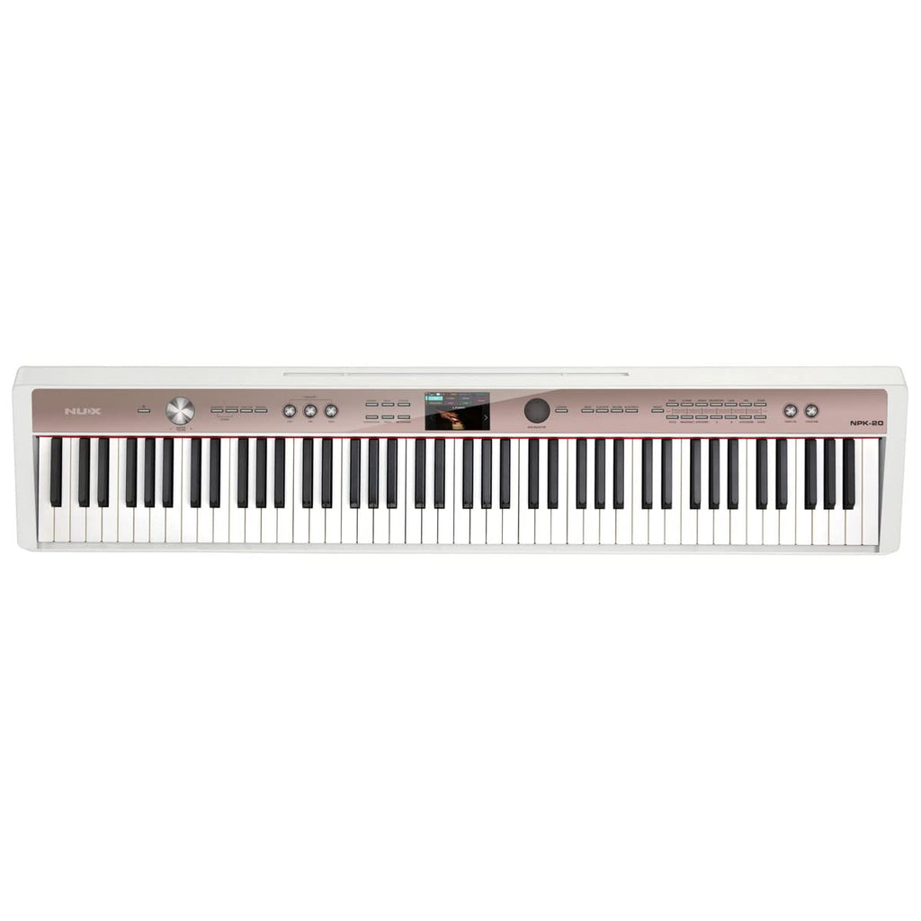 White 88-Key Portable Digital Piano V48465