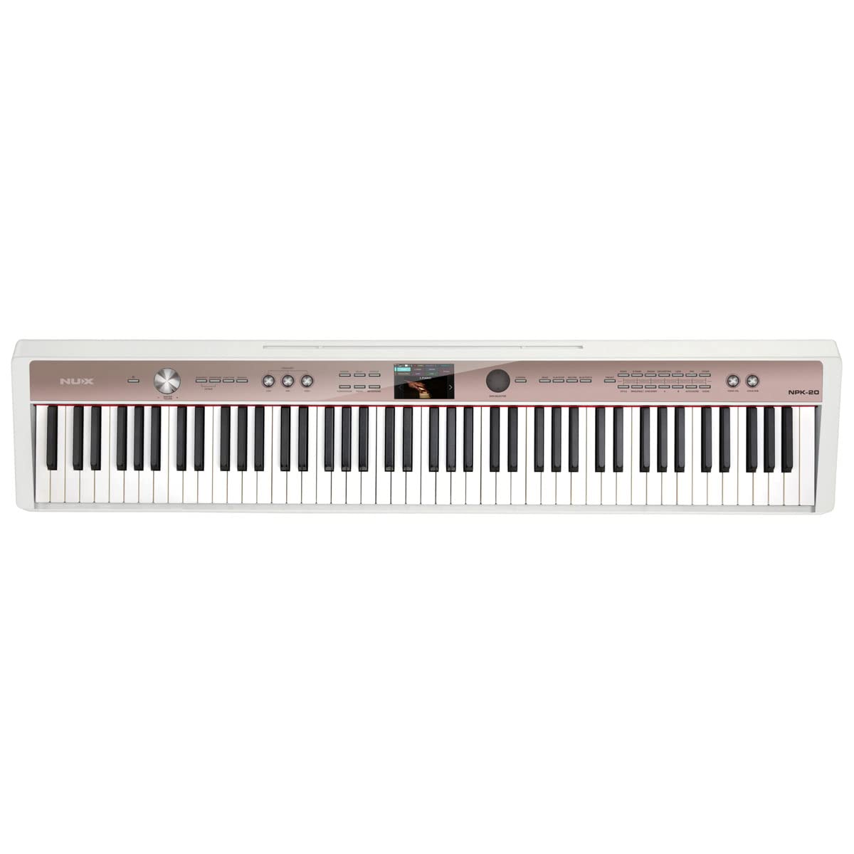 White 88-Key Portable Digital Piano V48465