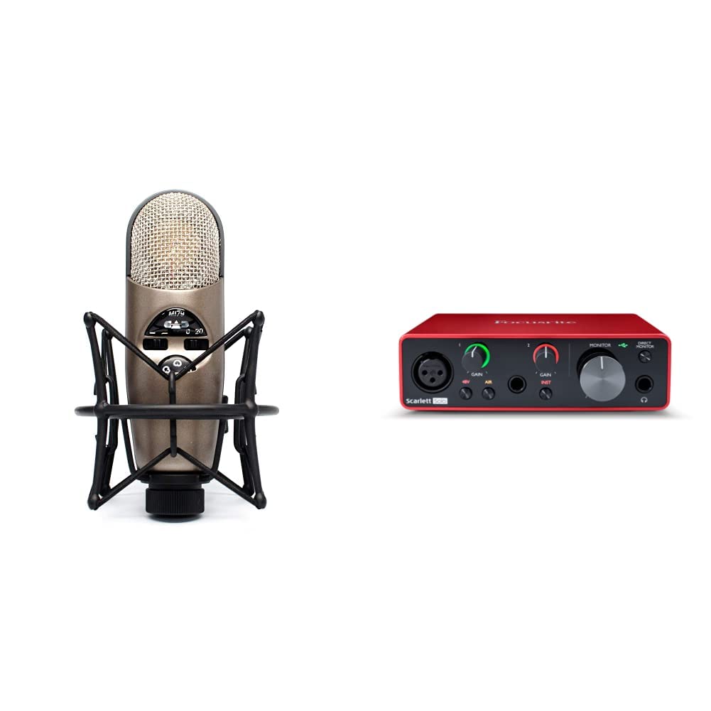 Large Diaphragm Condenser Microphone & USB Audio Interface F862474