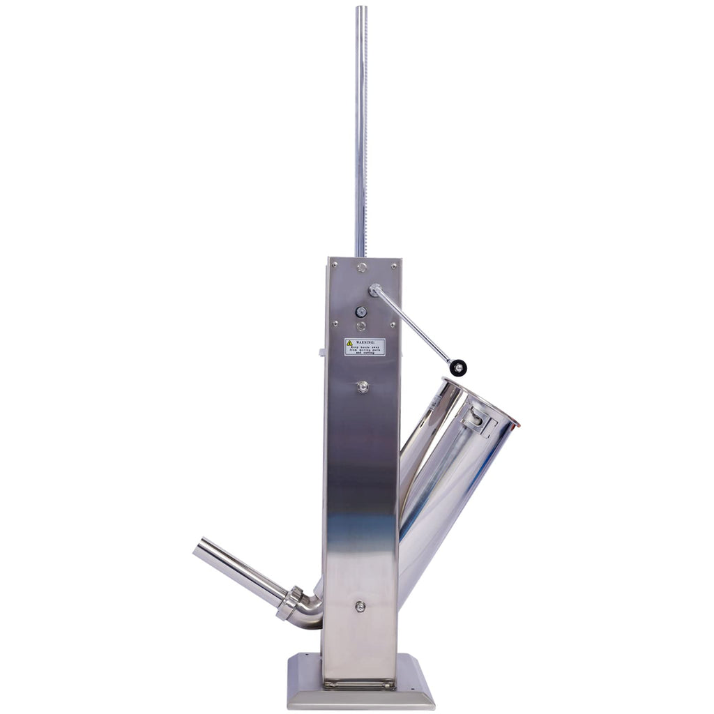 Stainless Steel 15 lb Dual-Speed Sausage Stuffer with 4 Nozzles H3542