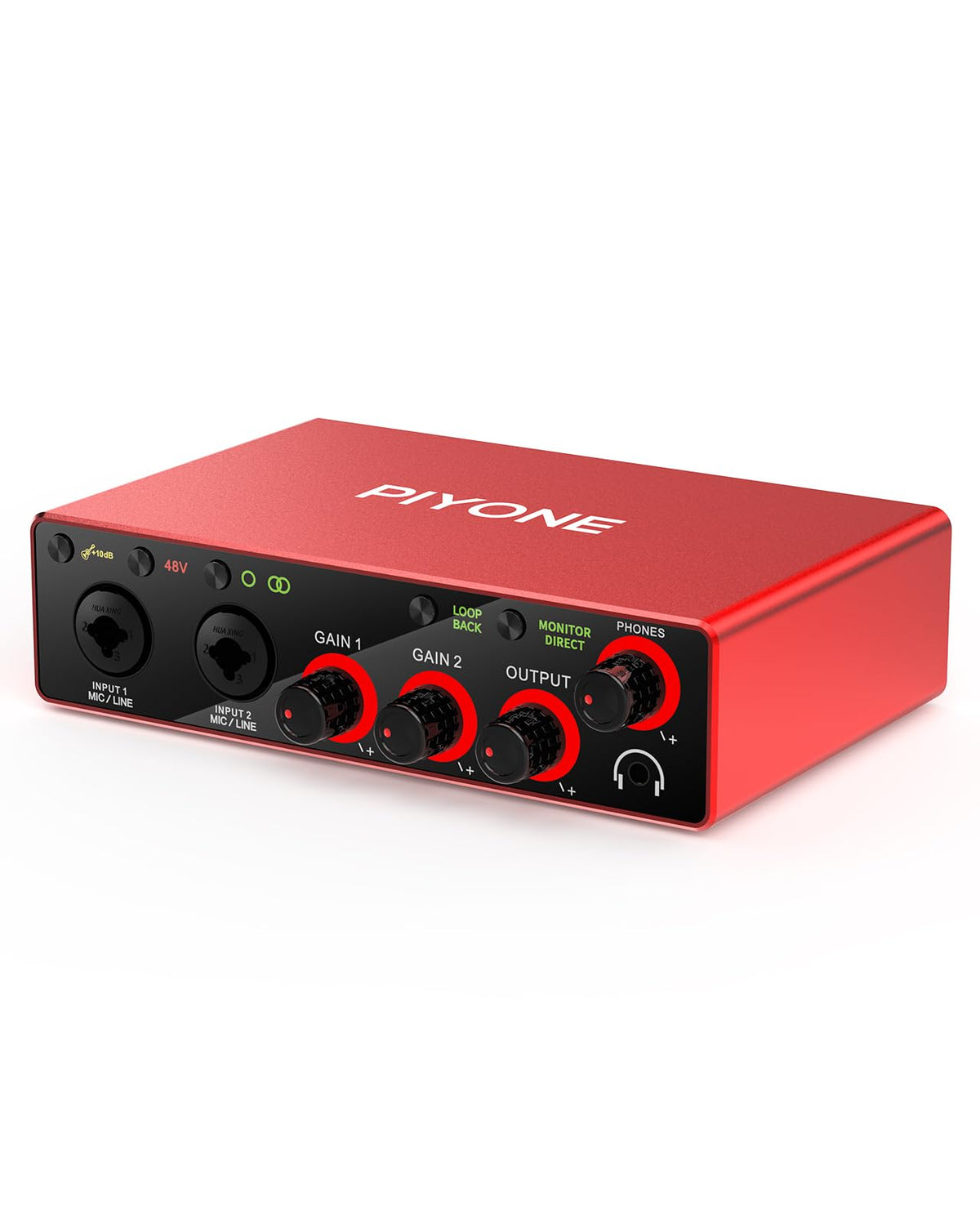2X2 24-bit/192kHz Audio Interface with XLR/TRS Combo Input V96312
