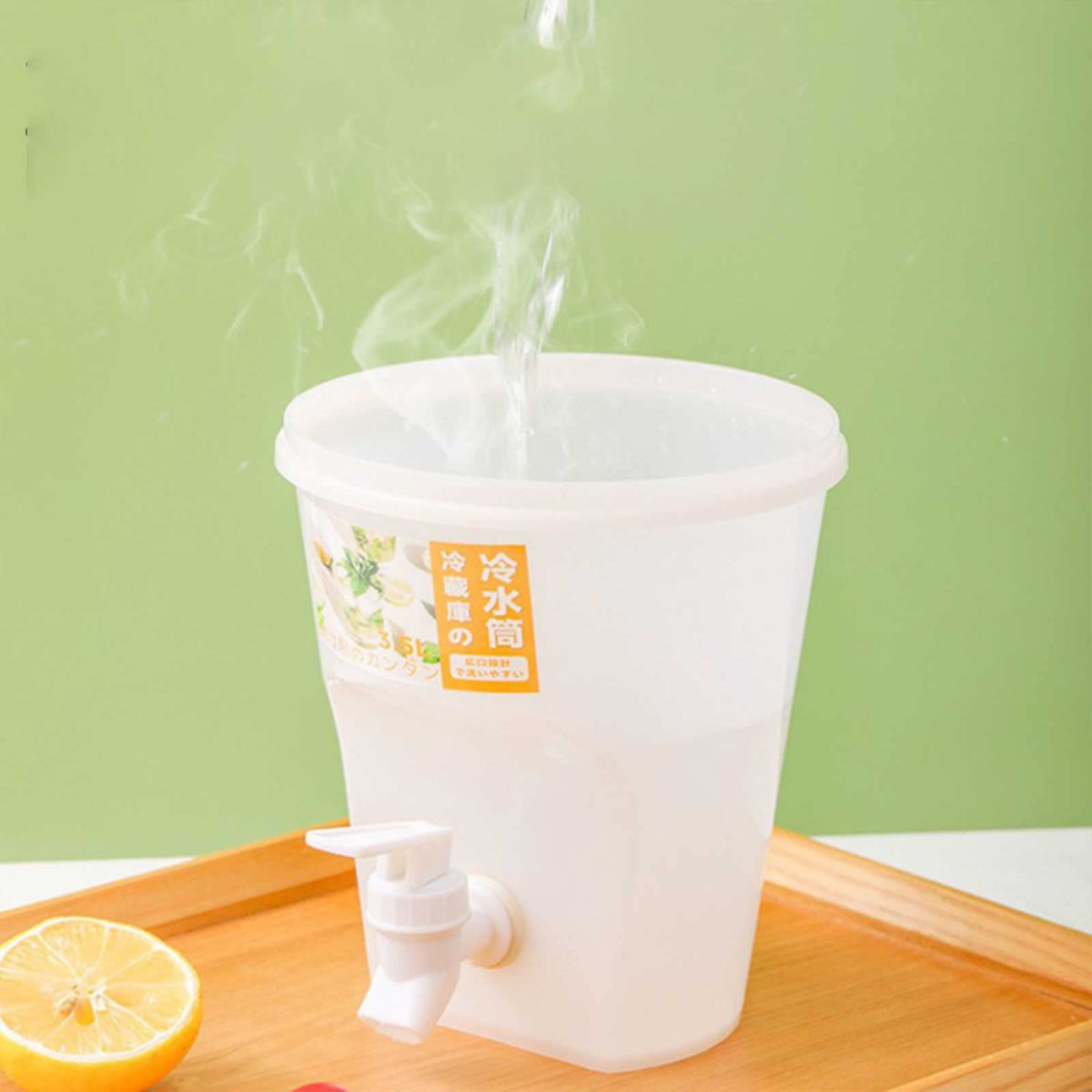 3.5L Plastic Water Dispenser with Lids & Faucet N6193