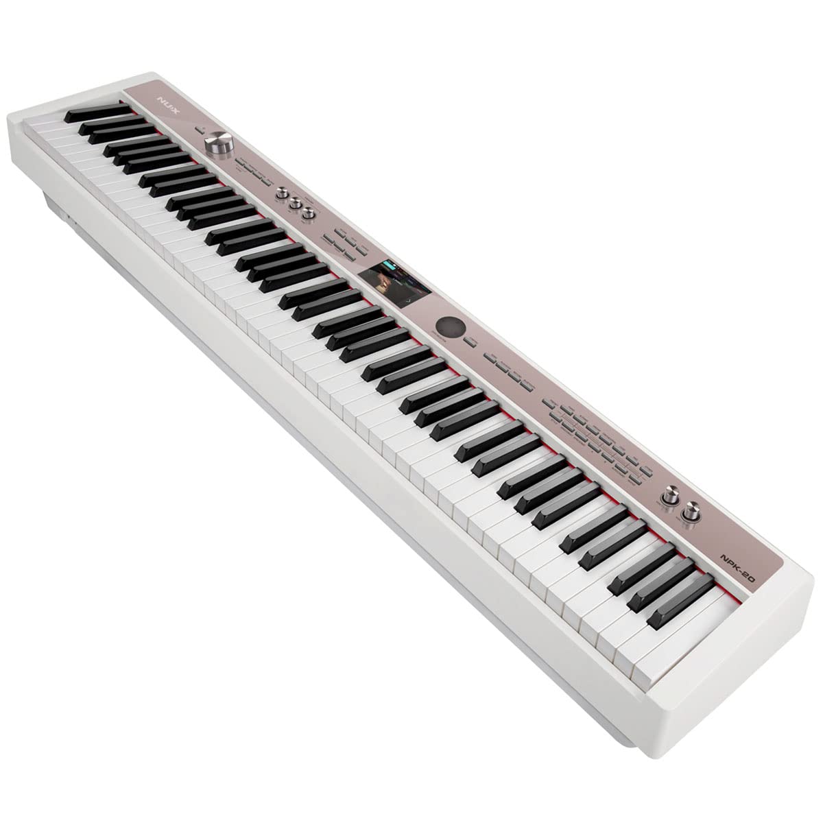 White 88-Key Portable Digital Piano V48465