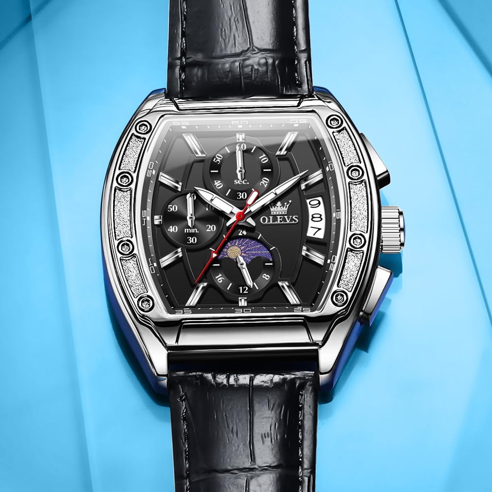 Men's Chronograph Moon Phase Waterproof Watch U911