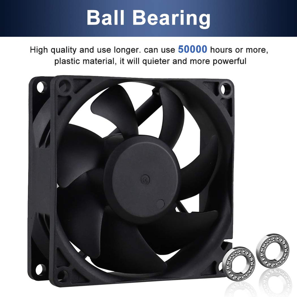 80mm 120mm AC Cooling Fan 2 Pack Q443