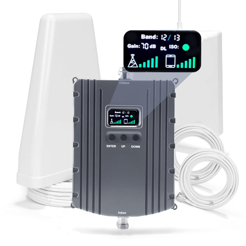 Cell Phone Signal Booster Up to 5500Sq Ft 5G 4G LTE Grey K834