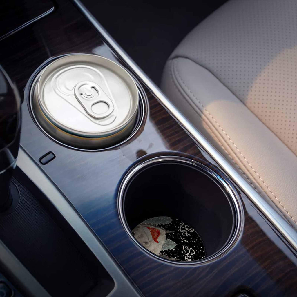 Black Ceramic Car Coasters 6 Piece Set R896