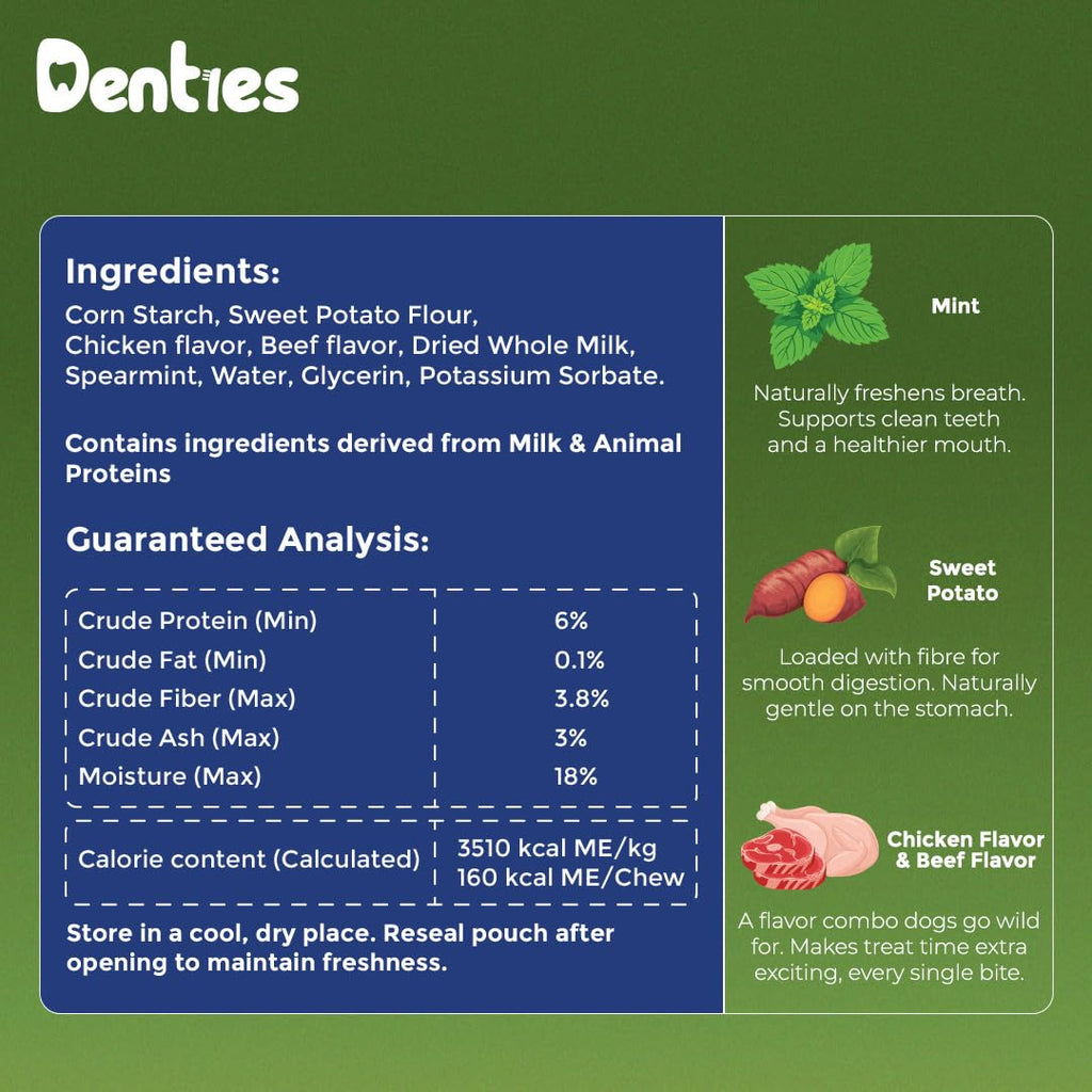 Dental Chews for Dogs 16oz 10 Count Z2039