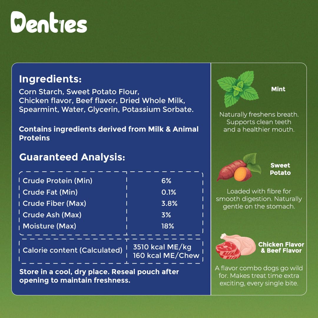 Dental Chews for Dogs 16oz 10 Count Z2039