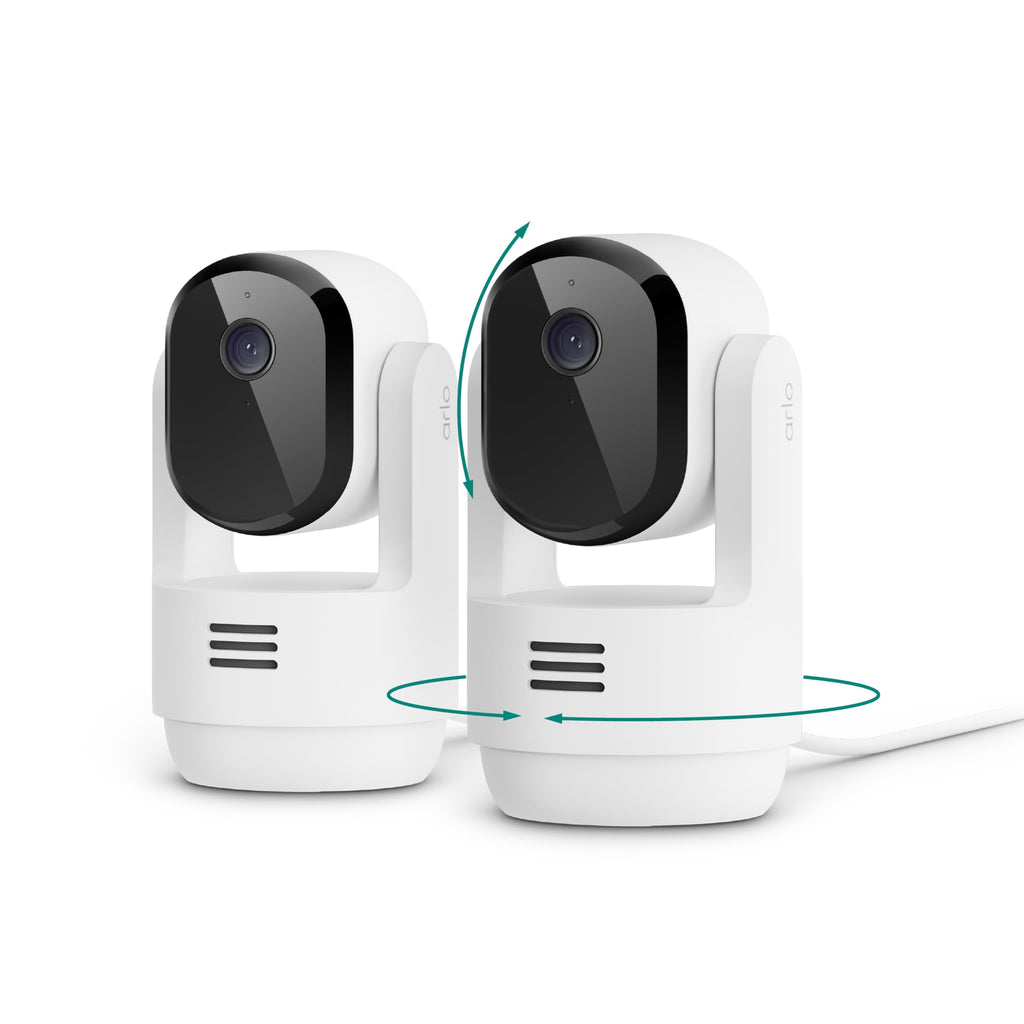 Indoor Pan Tilt Zoom Security Camera 2K Wired 2-Cam T935