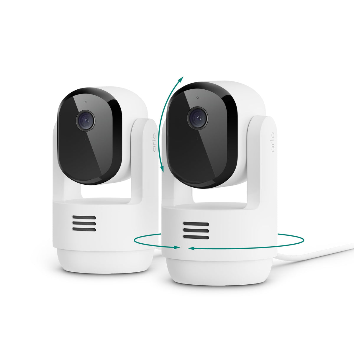 Indoor Pan Tilt Zoom Security Camera 2K Wired 2-Cam T935