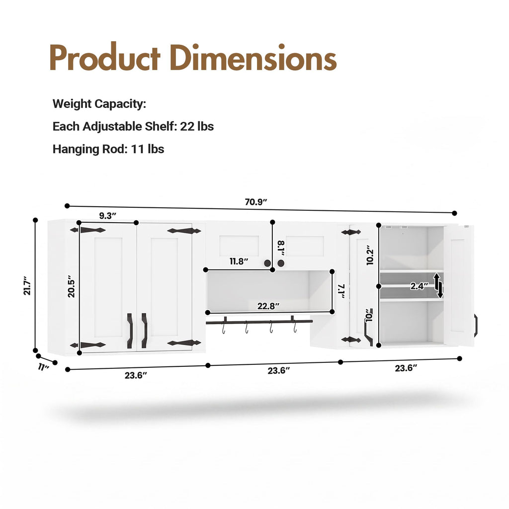 Wall Mounted Laundry Room Cabinet Set D726550