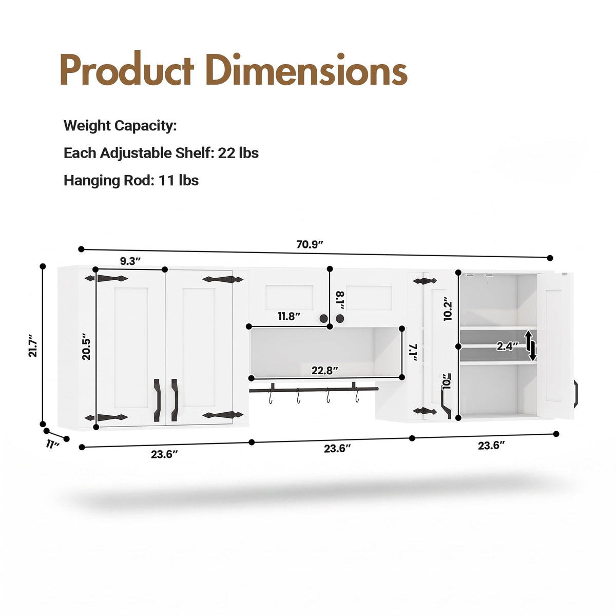 Wall Mounted Laundry Room Cabinet Set D726550