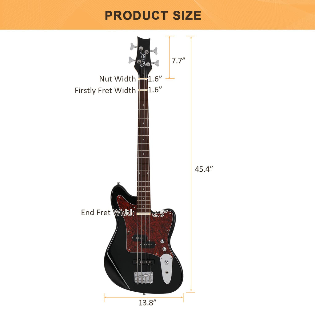 4 String Electric Bass Guitar Beginner Kit with Amp D30202