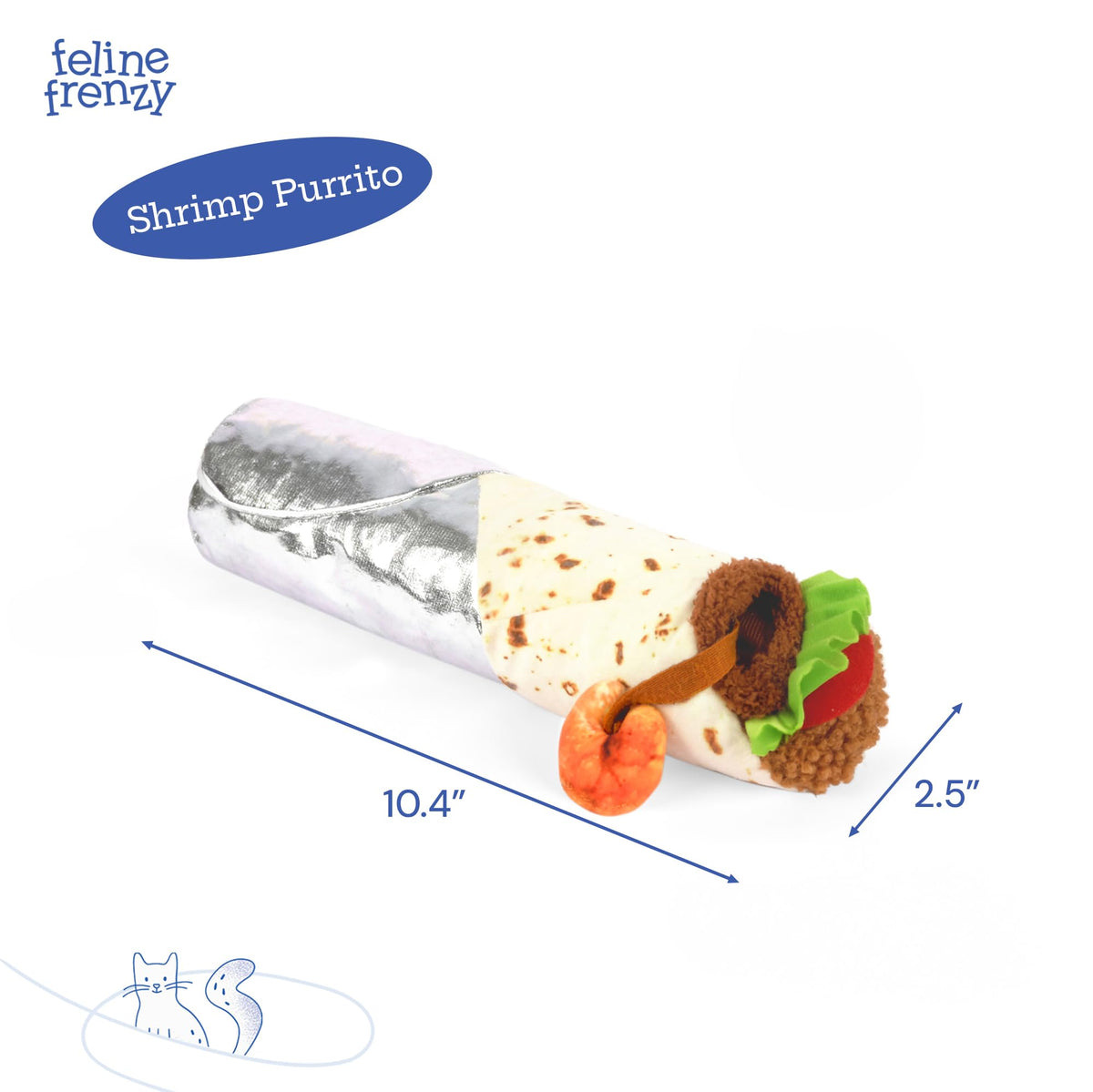 Catnip Filled Interactive Kicker Cat Toy P4439