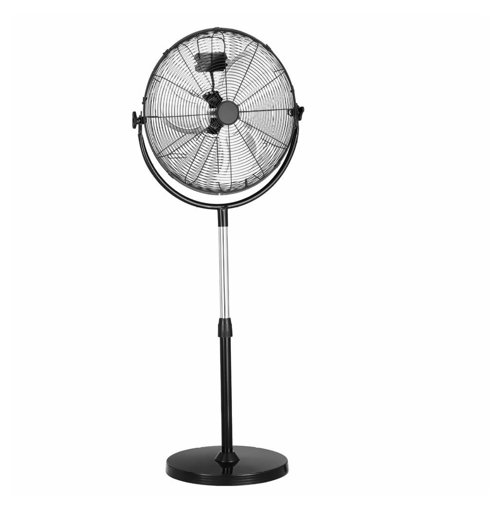 20 Inch 3 Speed Adjustable Height Pedestal Fan N96394