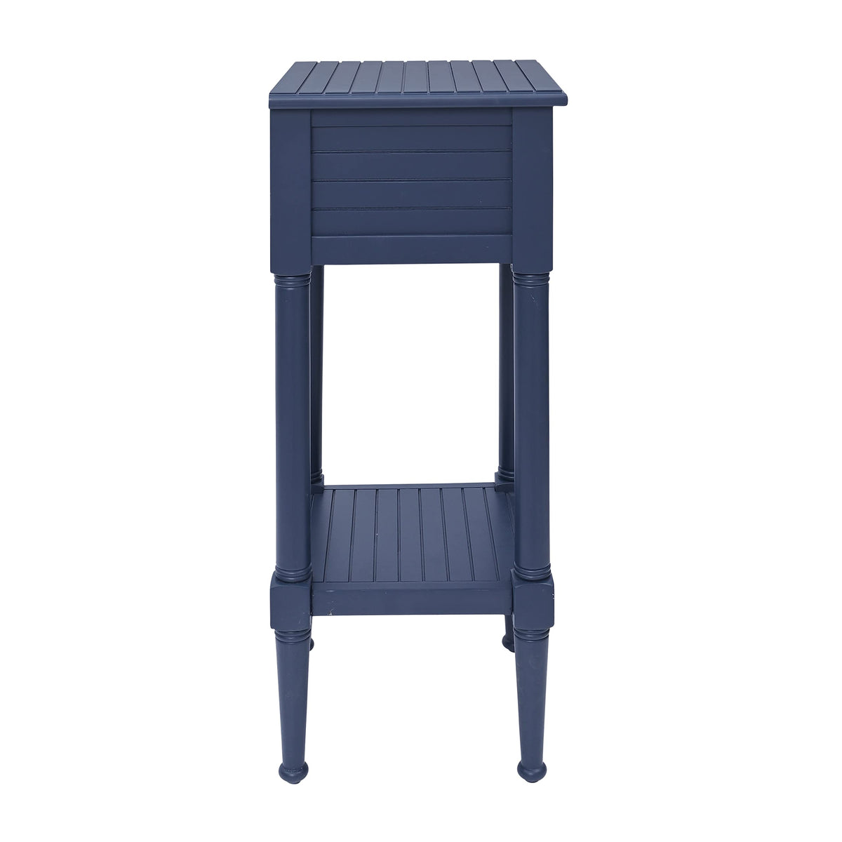 Navy Small Accent Table with Storage X949