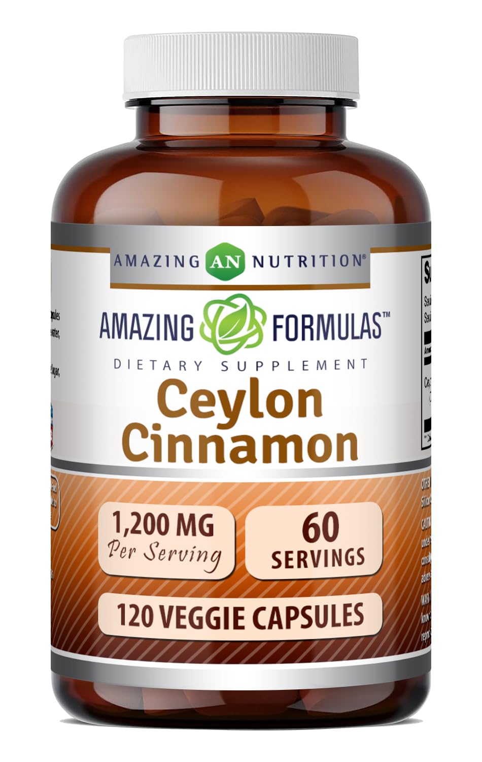 Ceylon Cinnamon 1200 Mg Vegetarian Capsules N6955