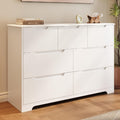 White 7 Drawer Dresser V669