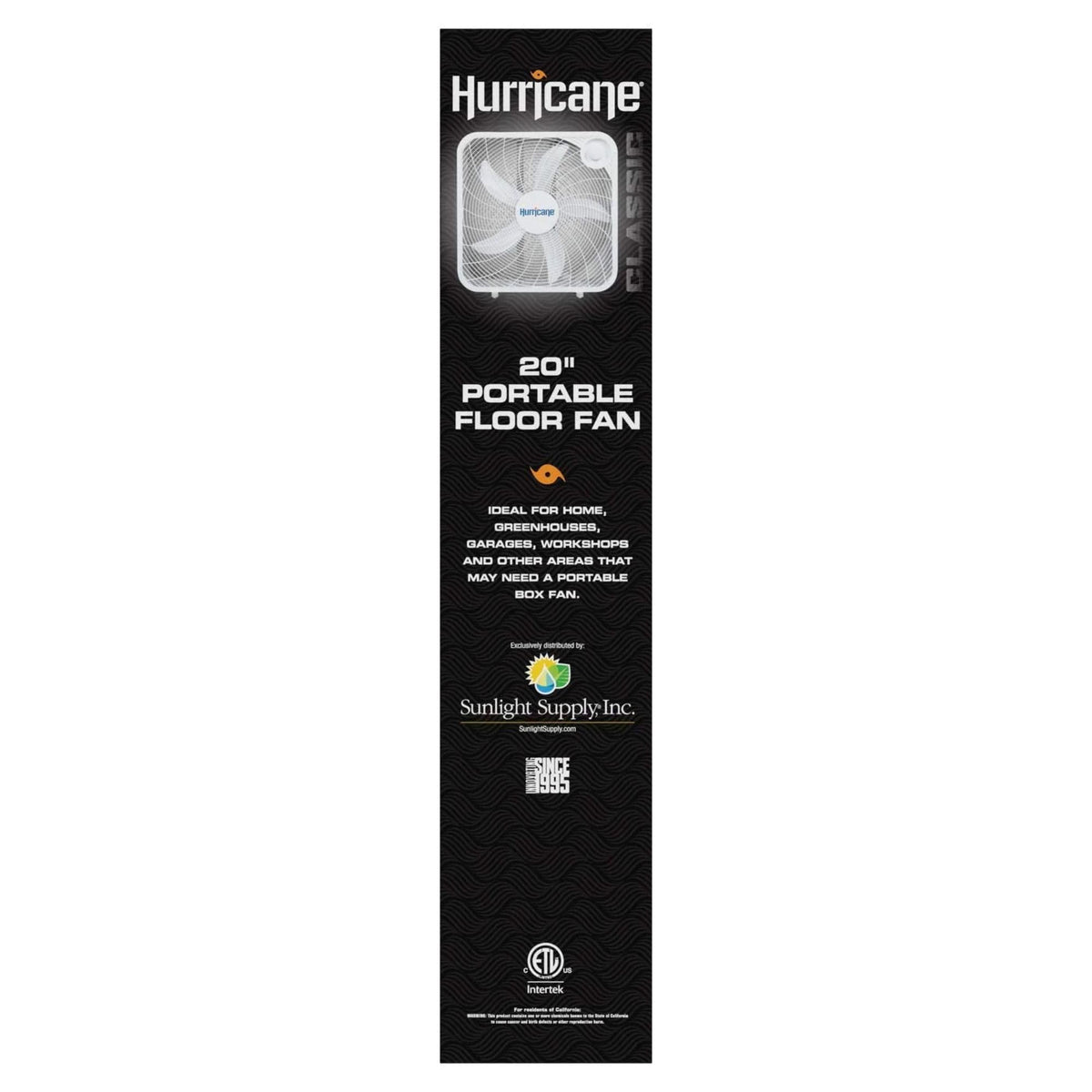Black 3 Speed 20in Floor Box Fan, 2 Pack S988229