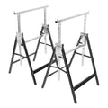2 Pack Height Adjustable Folding Saw Horses E876