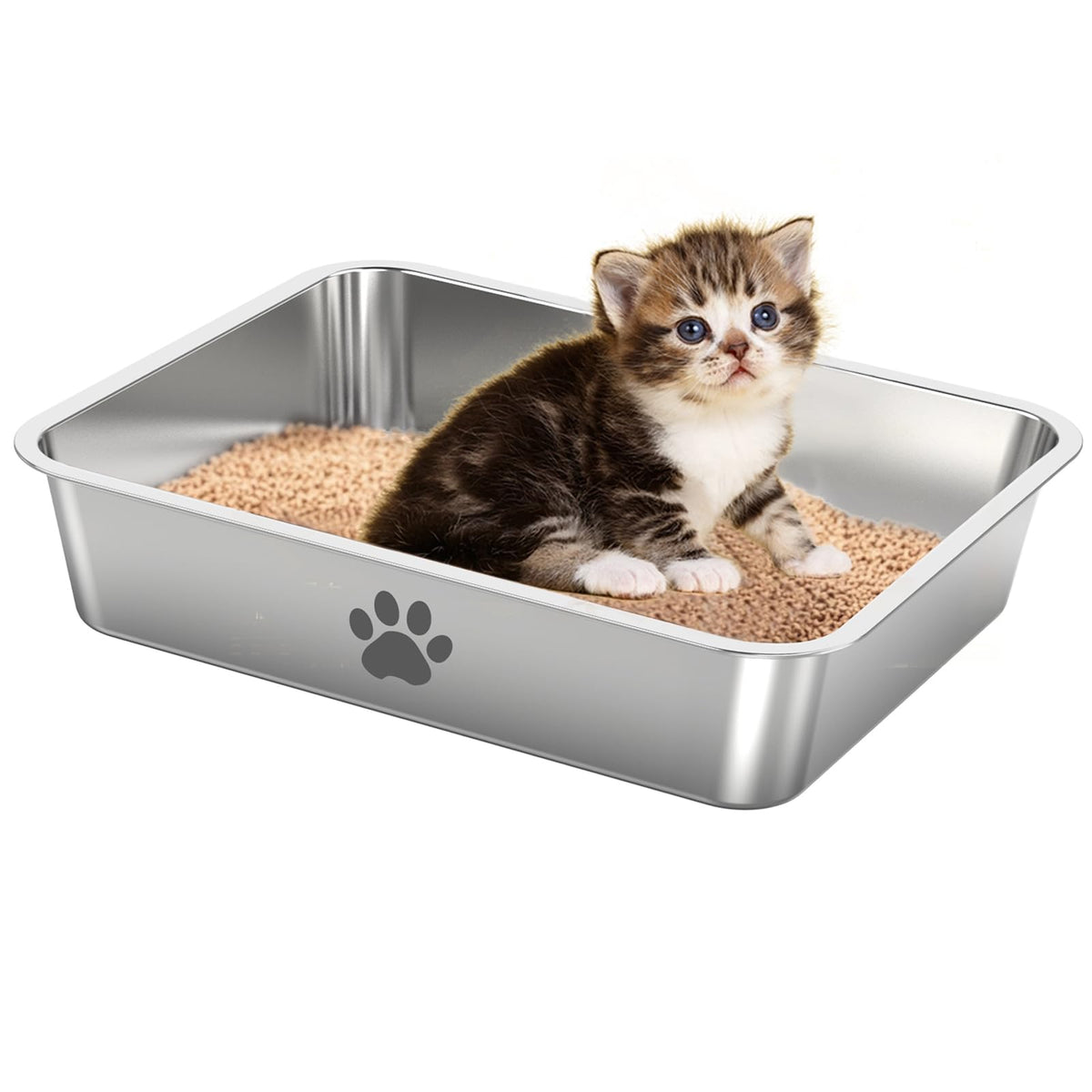 Stainless Steel Cat Litter Box O32965