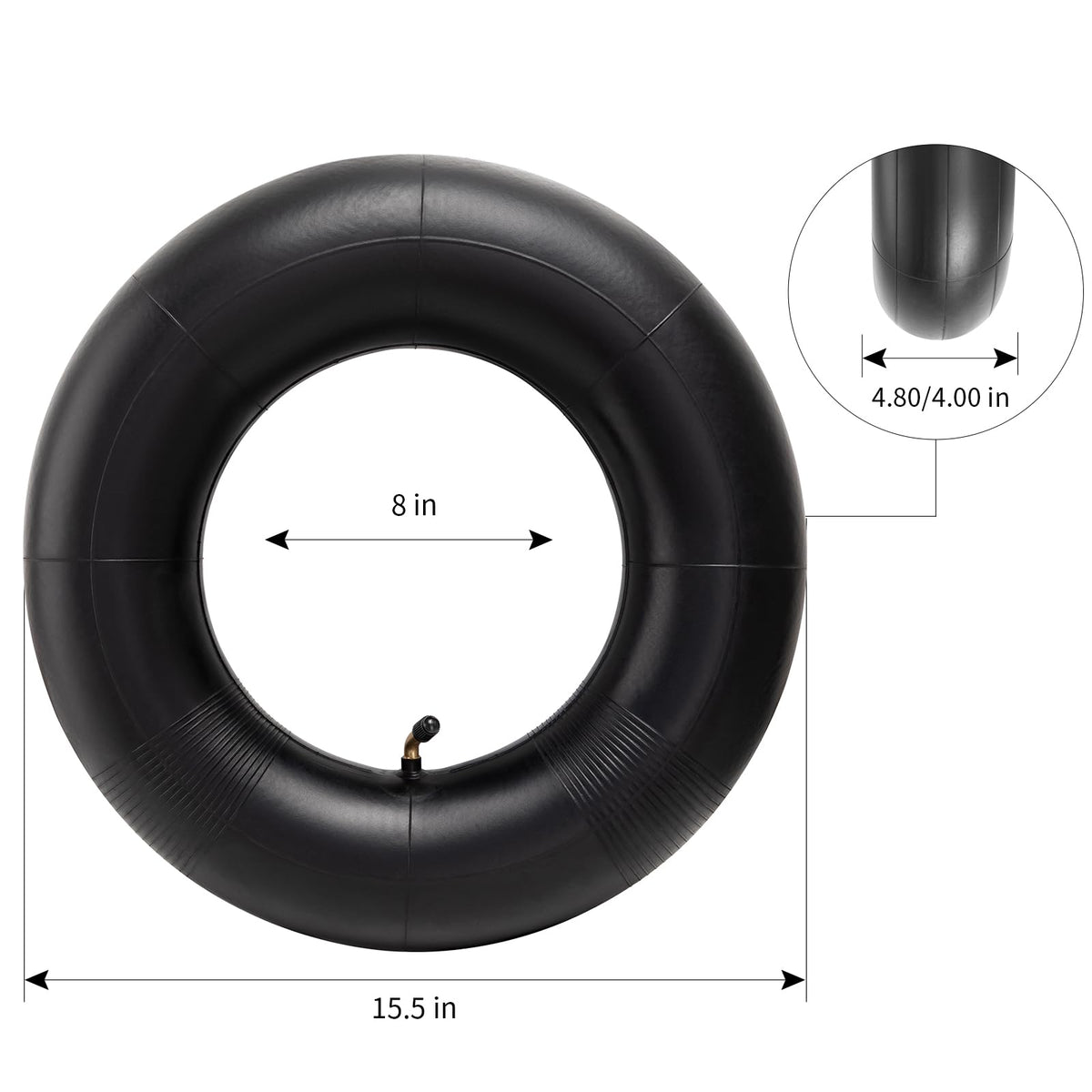 4.80-8 4.00-8 Replacement Tire Inner Tube with TR87 Angled Valve C4481