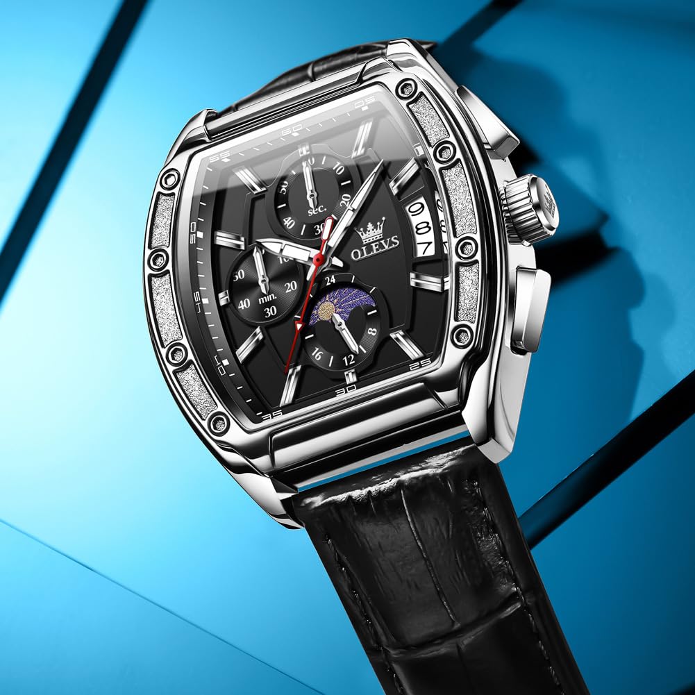 Men's Chronograph Moon Phase Waterproof Watch U911