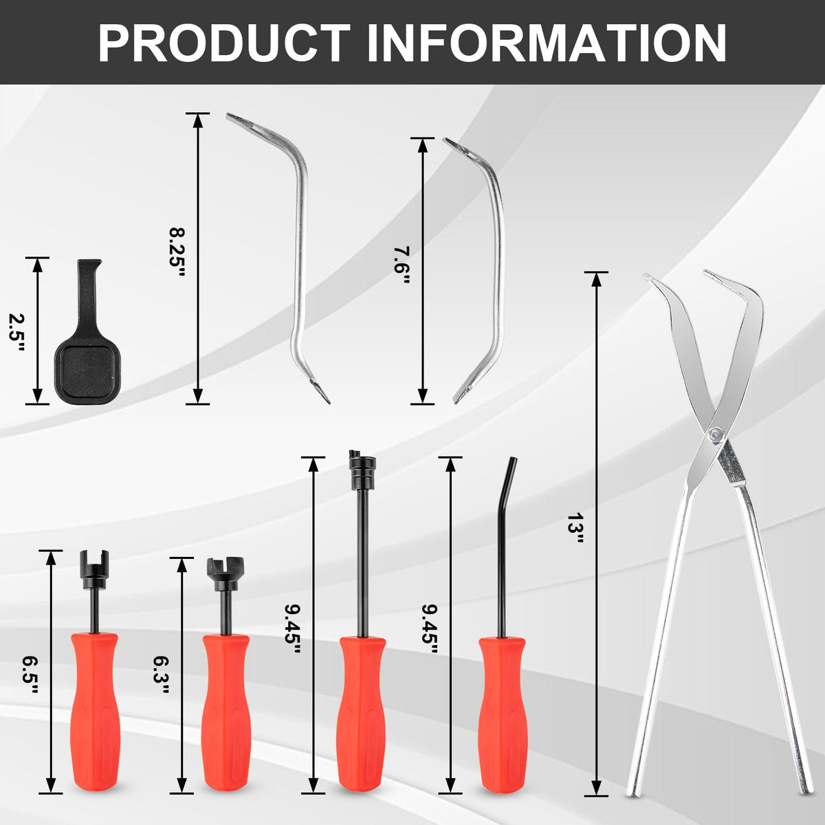 8 PC Drum Brake Tool Kit X729122