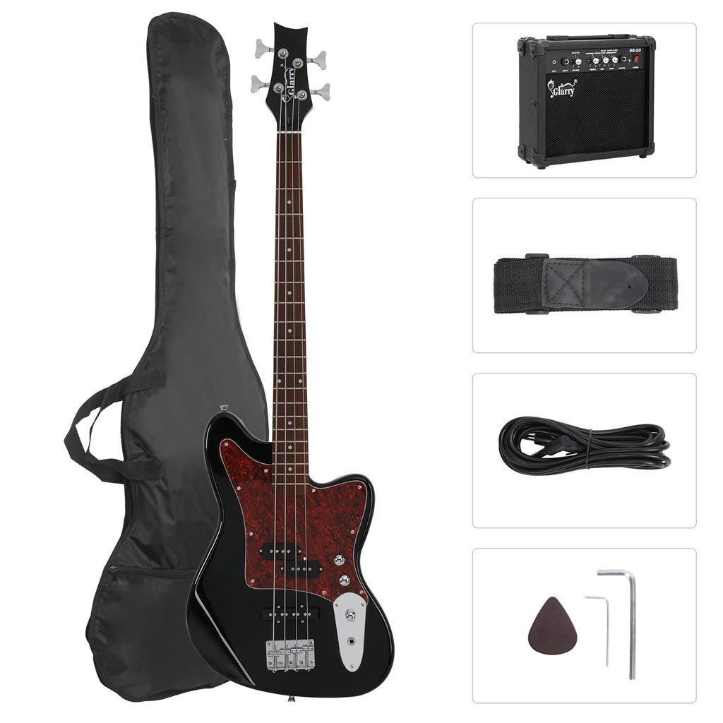 4 String Electric Bass Guitar Beginner Kit with Amp D30202