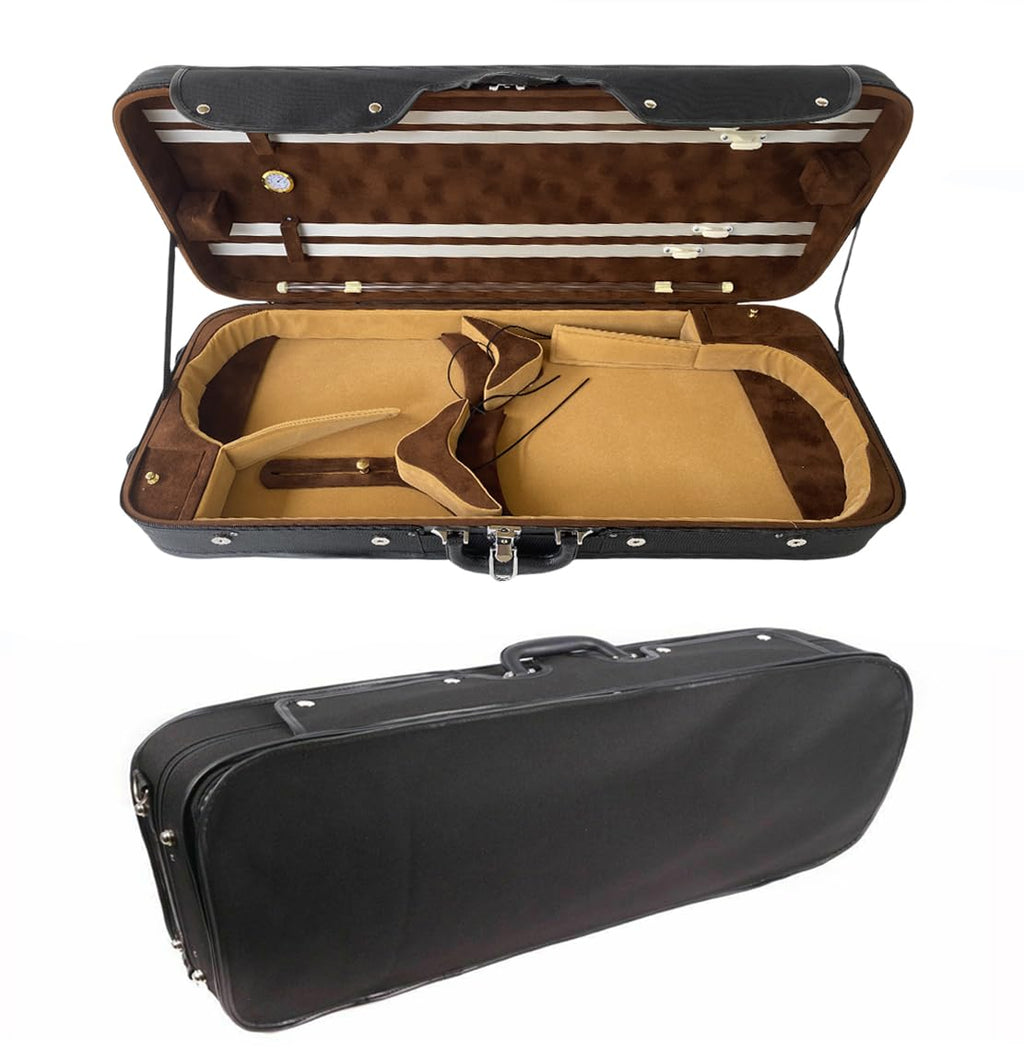 Adjustable Violin Viola Double Case with 4 Bow Holders D621568