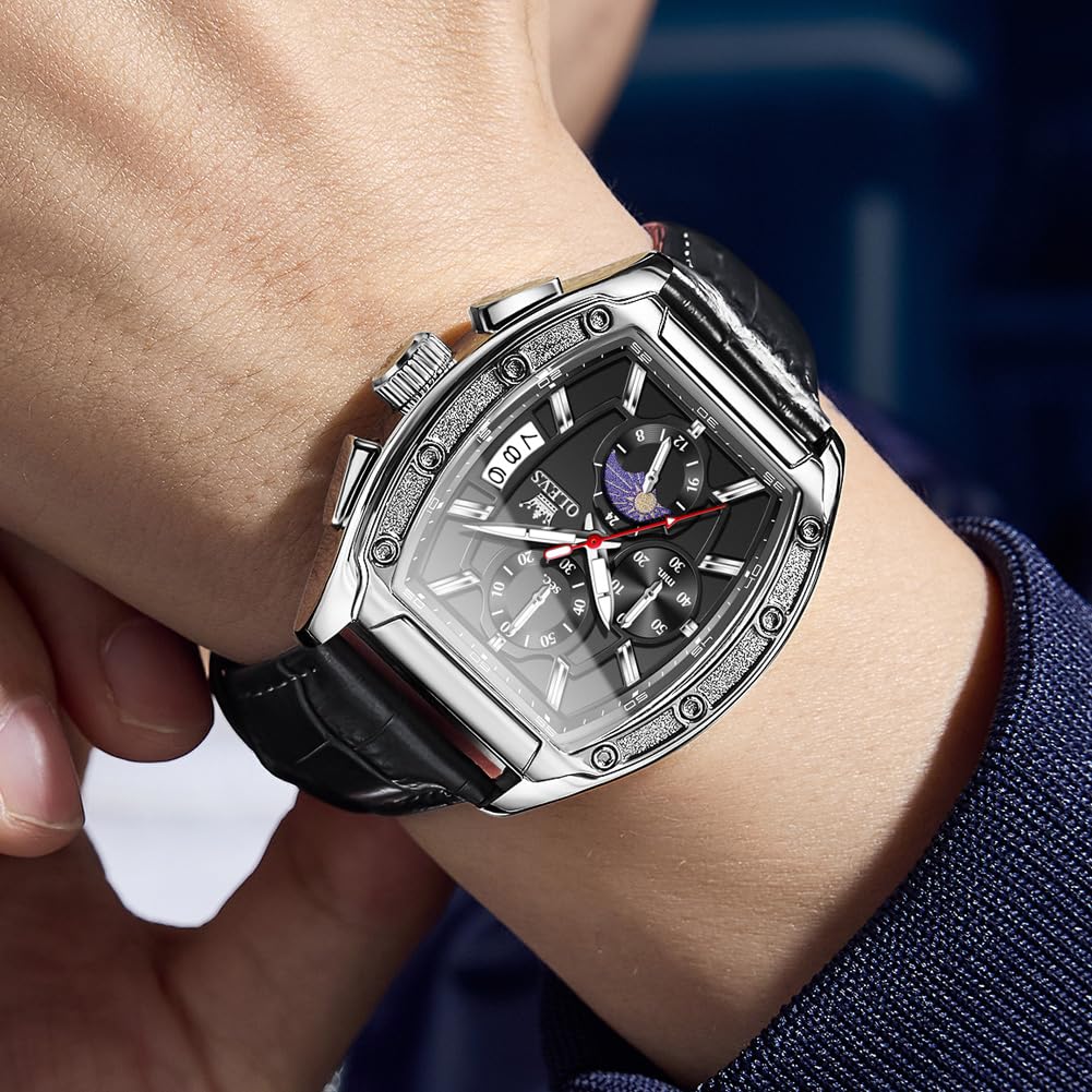 Men's Chronograph Moon Phase Waterproof Watch U911