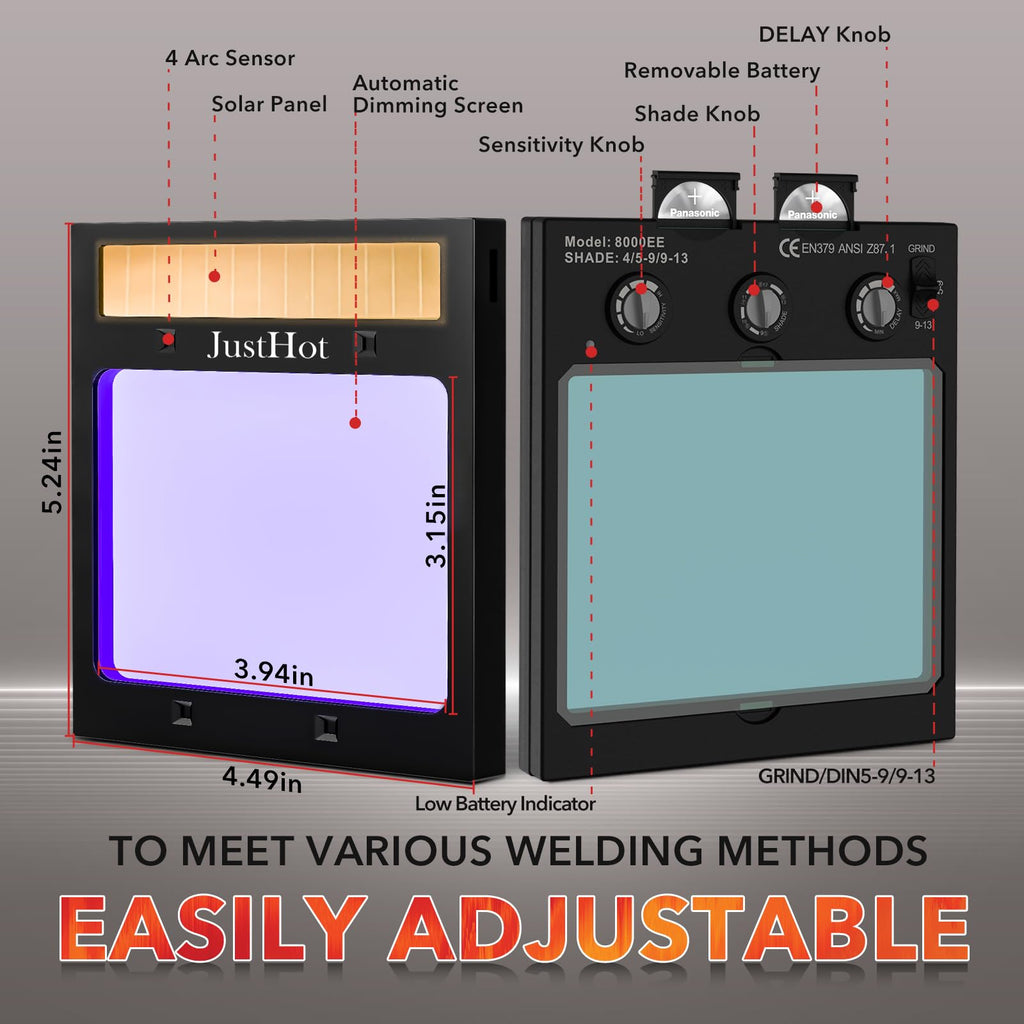 Auto Darkening Welding Helmet with Light R58573