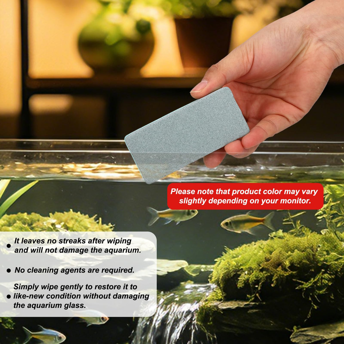 Aquarium Cleaning Tools Kit with Sponge Scrubbers and Brushes F56256