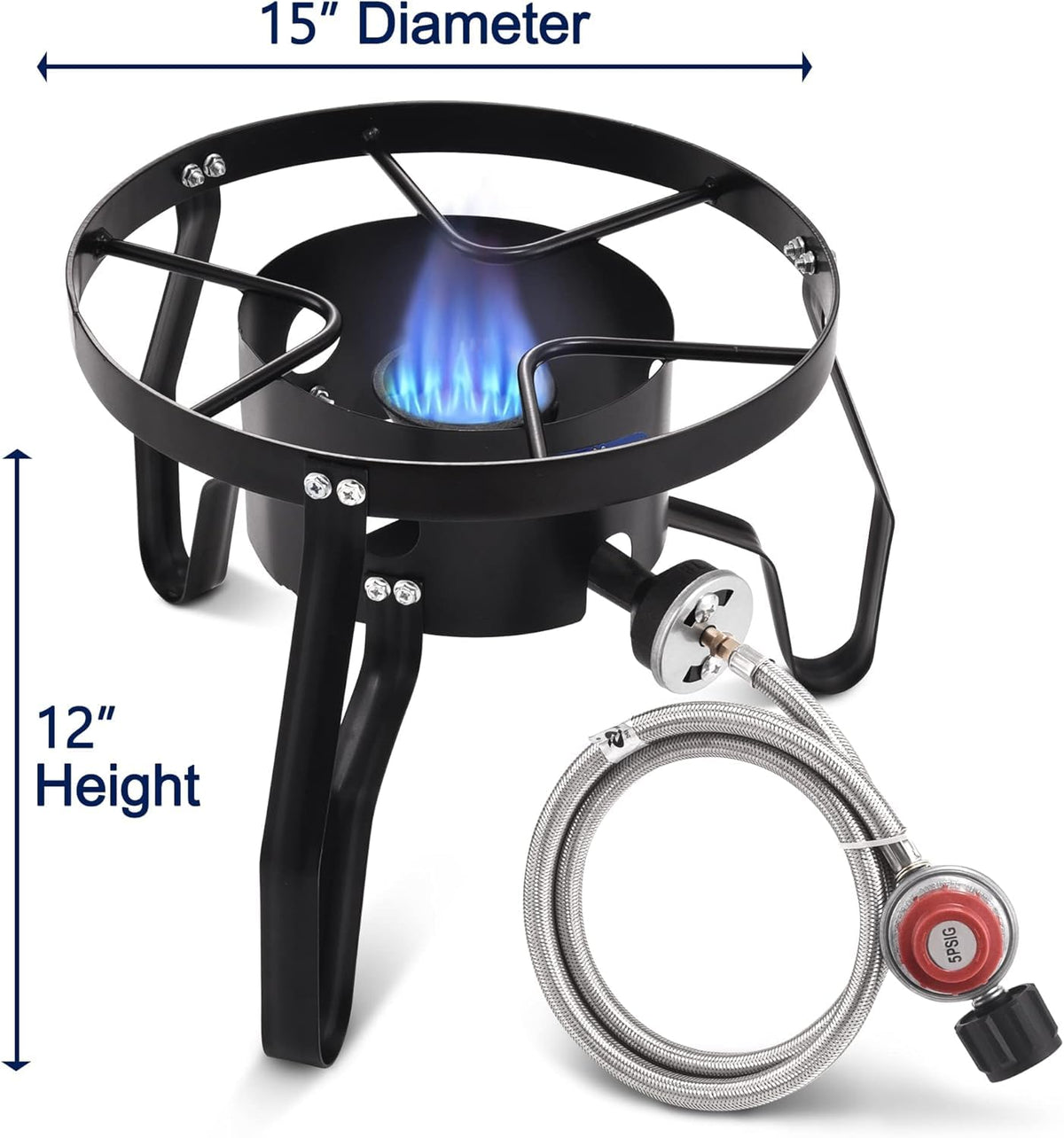 40QT Stainless Steel Stock Pot and Propane Burner B632809