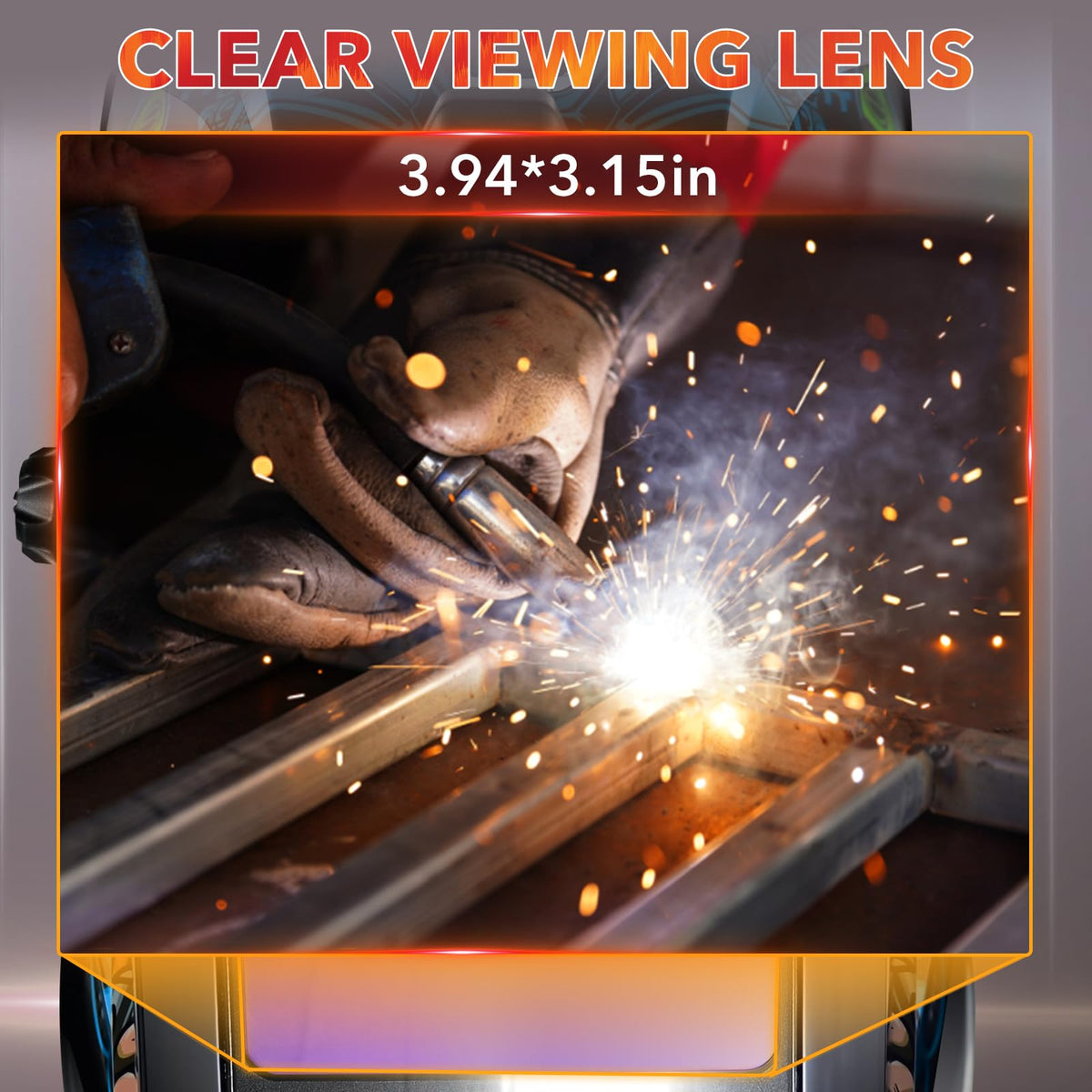 Auto Darkening Welding Helmet with Light R58573