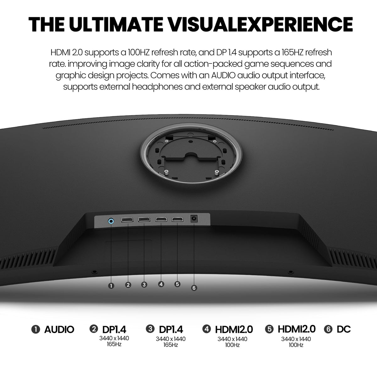 34" WQHD 165Hz Curved Gaming Monitor J66489