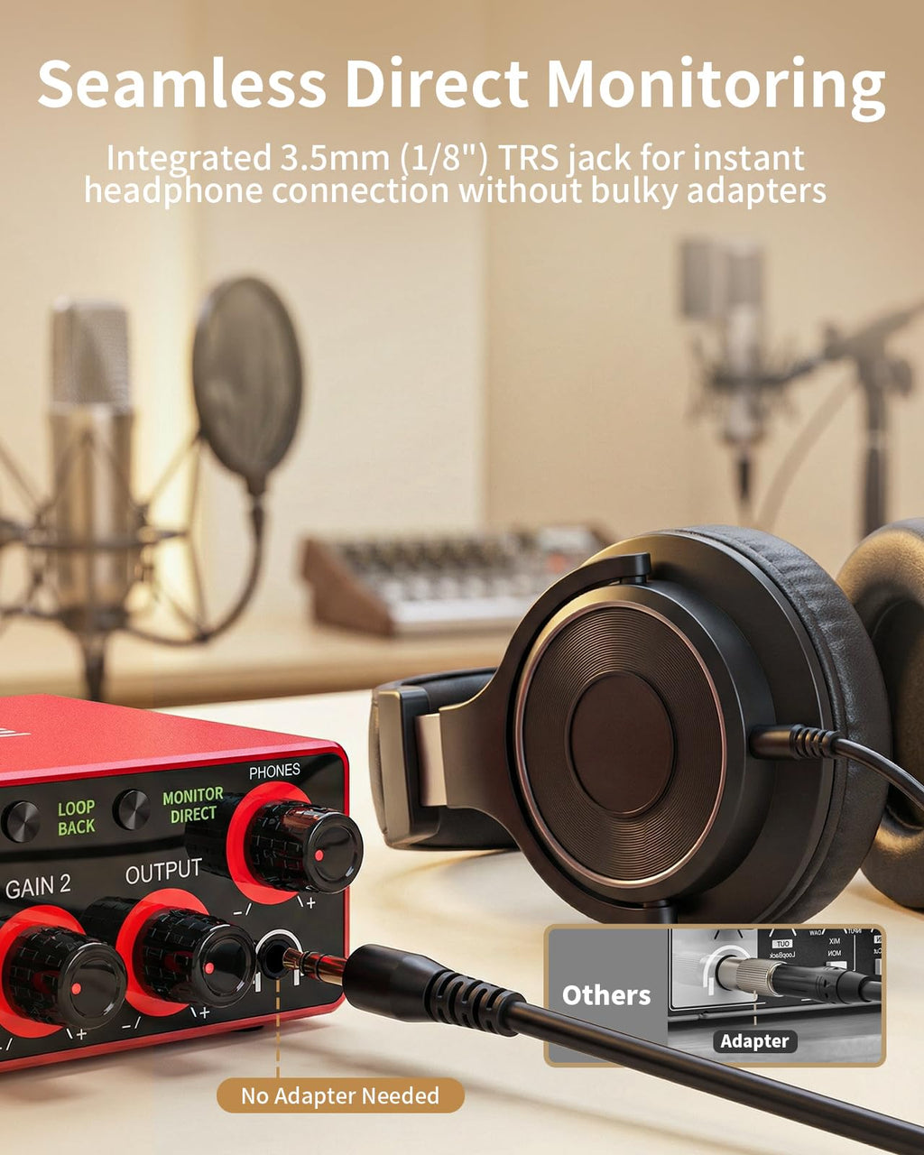 2X2 24-bit/192kHz Audio Interface with XLR/TRS Combo Input V96312