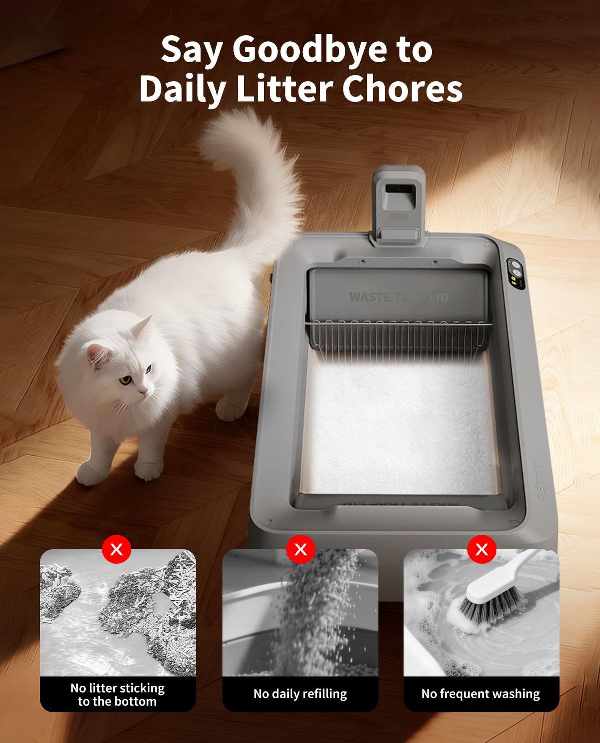 Crystal Cat Litter with Tray 4.5 lb×4 Packs Q5369