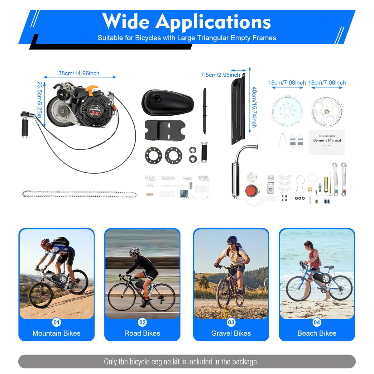 4-Stroke Gasoline Bicycle Engine Kit A236