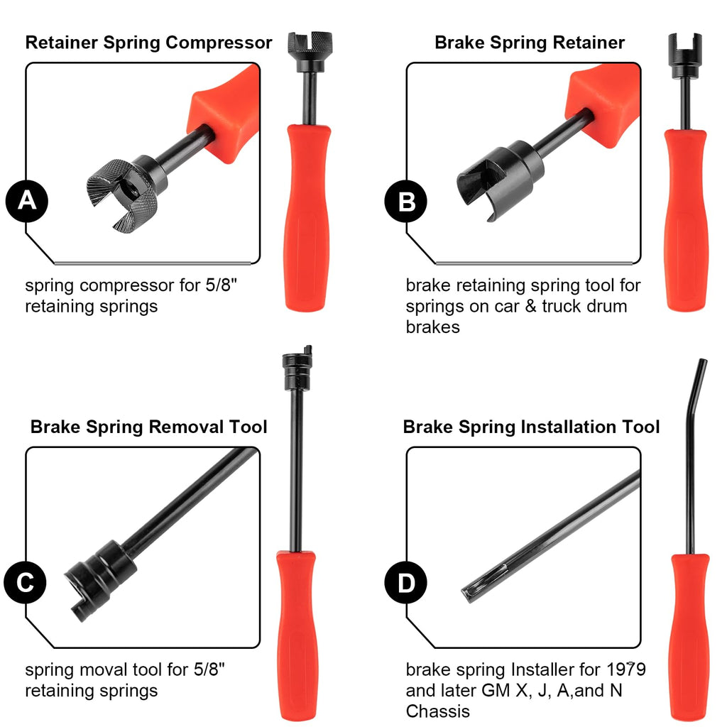 8 PC Drum Brake Tool Kit X729122