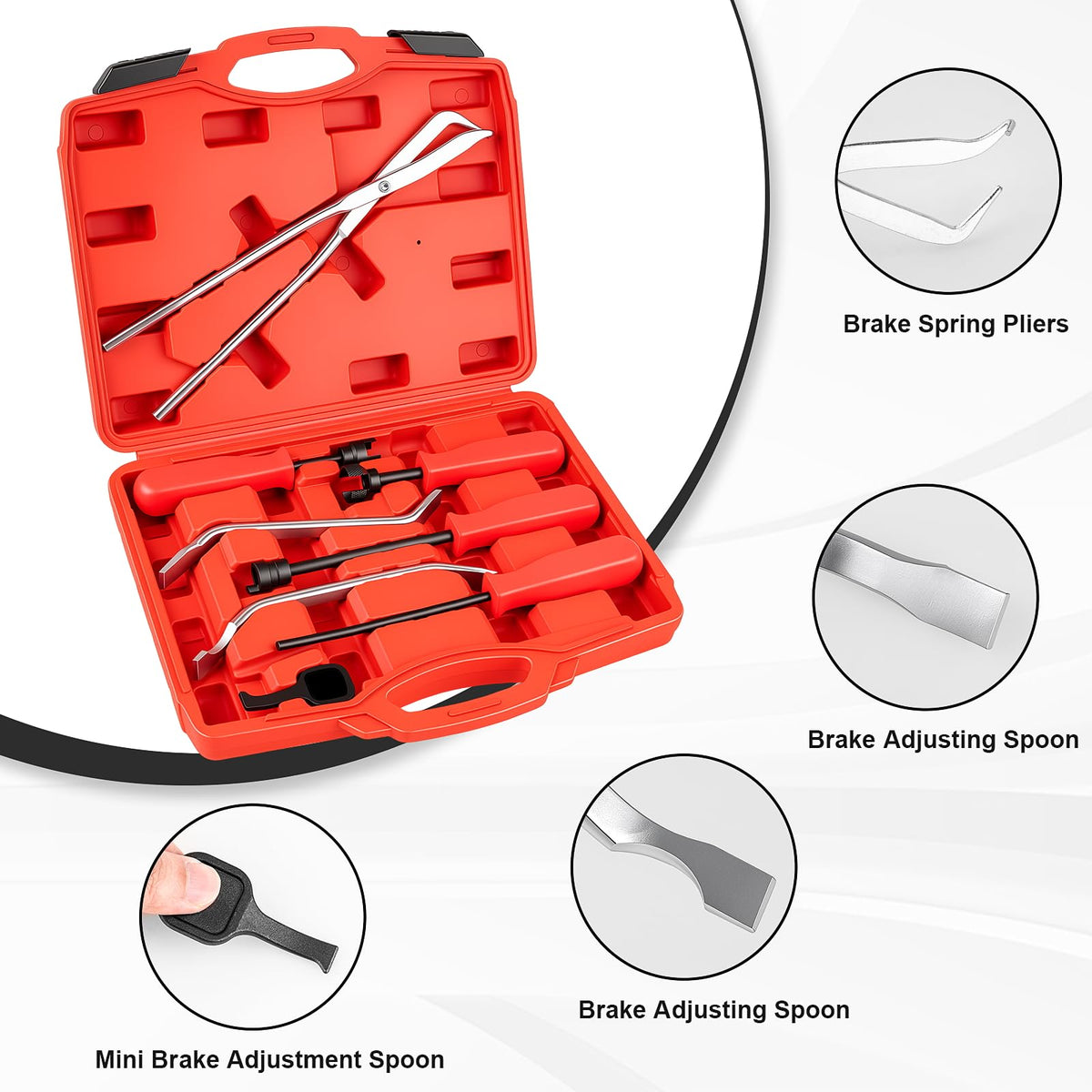 8 PC Drum Brake Tool Kit X729122