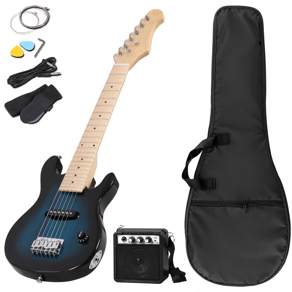 30" Blue Electric Guitar Beginner Kit with Amp and Bag U50053