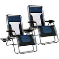 Oversized Mesh Zero Gravity Reclining Patio Chairs, 2 Pack H483