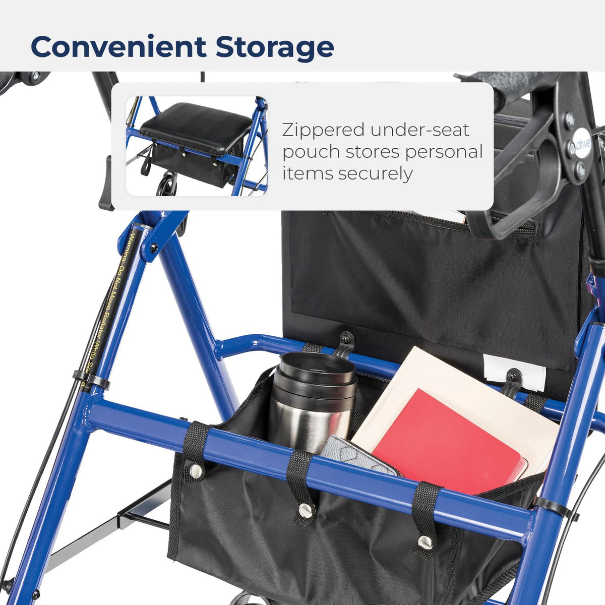 Foldable Rollator Walker with Seat W576