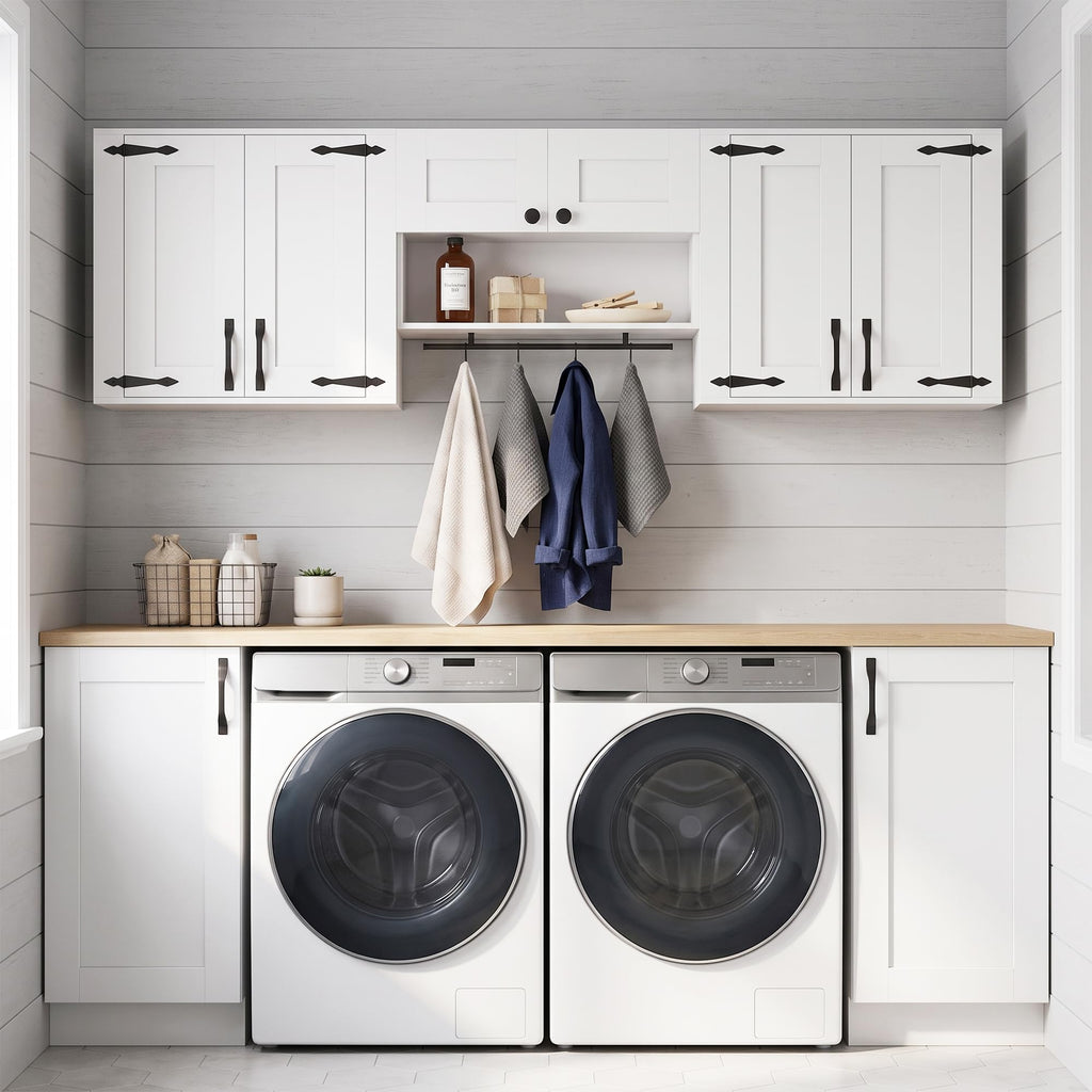 Wall Mounted Laundry Room Cabinet Set D726550
