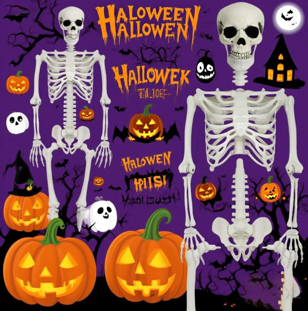 5.4ft Life Size Skeleton with Movable Joints N595