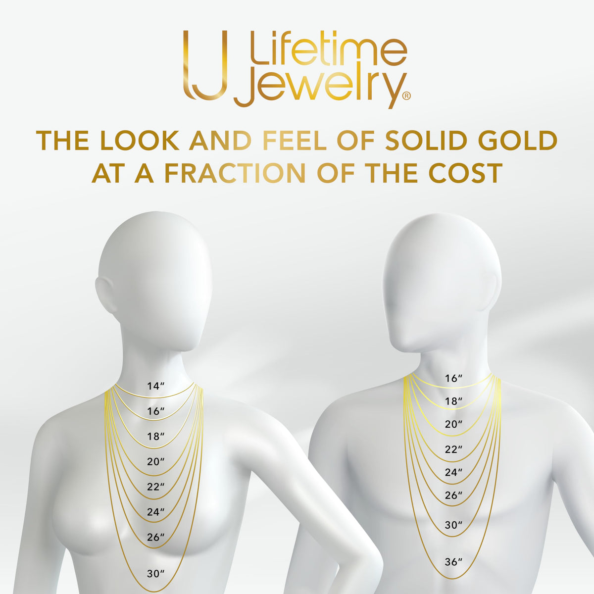 Gold Cuban Link Chain Necklace M896